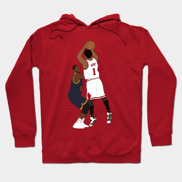 Derrick Rose Game Winner Hoodie by rattraptees